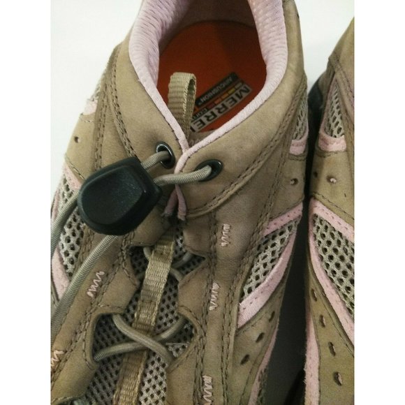 Women's Merrell Hiking Shoe Size 9 Tan and Pink - Picture 5 of 12